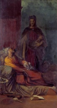  symbolist Oil Painting - The Messenger symbolist George Frederic Watts